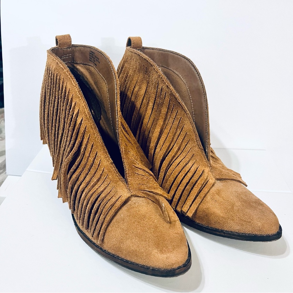 Coconuts by Matisse Lambert Tassel Fringe Ankle Western Style Boots 9.5 - Picture 5 of 12